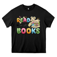 Black read more books Heavy Core Tee - MaliasSmallBusiness