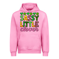 Fuchsia Pink sassy little clover st patrick s day Urban Hoodie - Artiststas