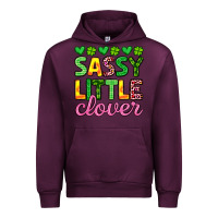 Mauve Wine sassy little clover st patrick s day Urban Hoodie - Artiststas