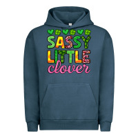 Pigment Midnight Navy sassy little clover st patrick s day Urban Hoodie - Artiststas