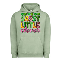 Pigment Oil Green sassy little clover st patrick s day Urban Hoodie - Artiststas