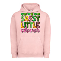 Pigment Salmon sassy little clover st patrick s day Urban Hoodie - Artiststas