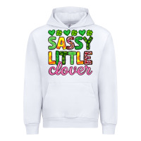 White sassy little clover st patrick s day Urban Hoodie - Artiststas