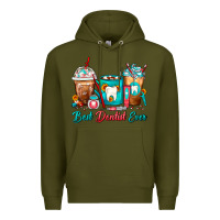 Army Green Best Dentist Ever Dentist Coffee Cups Premium Hoodie - FaDigitalArtStudio