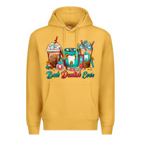 Mustard Best Dentist Ever Dentist Coffee Cups Premium Hoodie - FaDigitalArtStudio