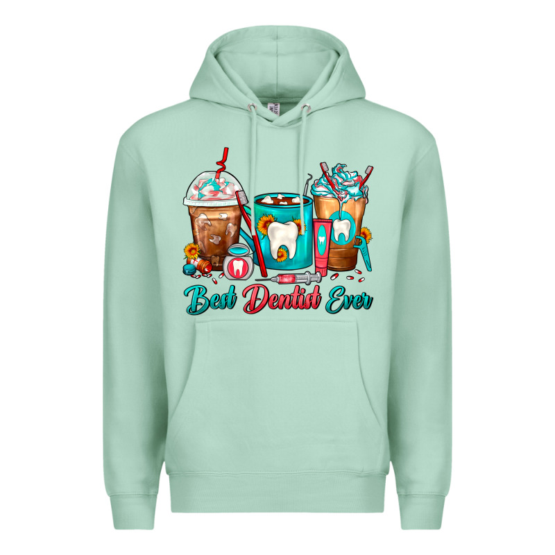 Best Dentist Ever Dentist Coffee Cups Premium Hoodie by FaDigitalArtStudio | Teevron