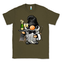 Army Green waiter gnome Classic Tee - BarkalooDesign