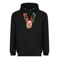 Black farm life alphabet lowercase letters v Heavyweight Hoodie - BundleAndBundleShop