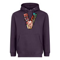 Plum farm life alphabet lowercase letters v Heavyweight Hoodie - BundleAndBundleShop