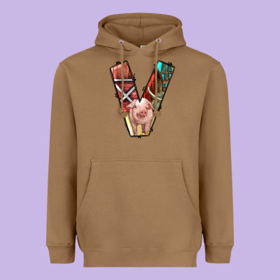 Farm Life Alphabet Lowercase Letters V Heavyweight Hoodie Designed By Bundleandbundleshop
