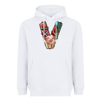 White farm life alphabet lowercase letters v Heavyweight Hoodie - BundleAndBundleShop