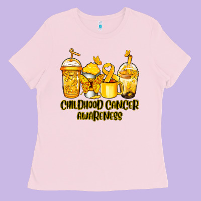 Childhood Cancer Awareness Coffee Cups Ladies Tee Designed By Nancycooperartshop