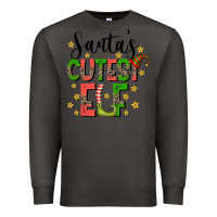 Smoke santas cutest elf Premium Sweatshirt - CowhideDigitalArt