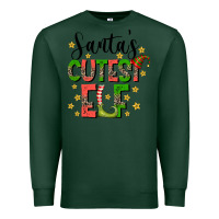 Sports Green santas cutest elf Premium Sweatshirt - CowhideDigitalArt