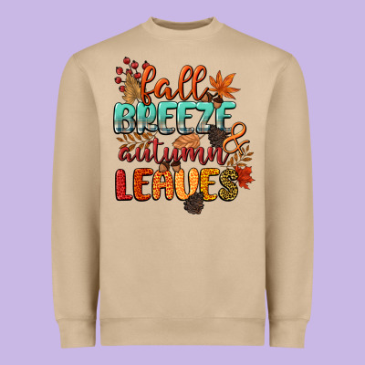 Fall Breeze And Autumn Leaves Heavyweight Sweatshirt Designed By Cowgirlartshop
