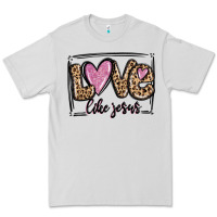 Dove Grey love like jesus Premium Tee - MaliasSmallBusiness