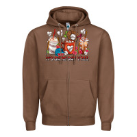 Chestnut It's Game Day Y'all Baseball Coffee Cups Zipper Hoodie - FaDigitalArtStudio