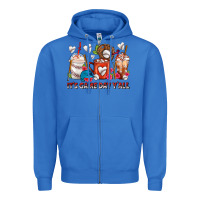 True Royal It's Game Day Y'all Baseball Coffee Cups Zipper Hoodie - FaDigitalArtStudio