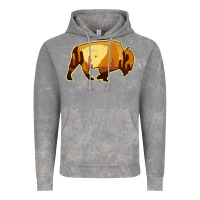 Cloud Rock Desert Landscape Bison Silhouette Vintage Hoodie - Bettercallsaul