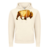 Vintage Artic Desert Landscape Bison Silhouette Vintage Hoodie - Bettercallsaul