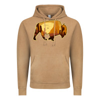 Vintage Camel Desert Landscape Bison Silhouette Vintage Hoodie - Bettercallsaul