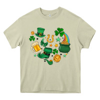 Mossy st. patrick heart doodle Heavy Core Tee - MaliasSmallBusiness