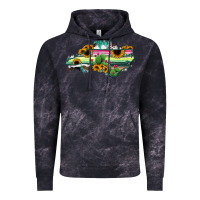 Cloud Black North Carolina Map Sunflower Cactus Serape Vintage Hoodie - RanaPortraitStore