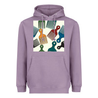 Lavender afro combs seamless patterns Heavyweight Hoodie - BundleAndBundleShop