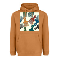 Meerkat afro combs seamless patterns Heavyweight Hoodie - BundleAndBundleShop