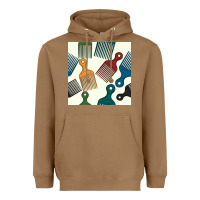 Toasted Coconut afro combs seamless patterns Heavyweight Hoodie - BundleAndBundleShop