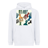 White afro combs seamless patterns Heavyweight Hoodie - BundleAndBundleShop