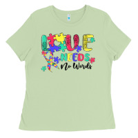 Love Needs No Words Autism Ladies Tee | Teevron