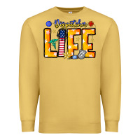 Antique Gold name tribute to first responder dispatchers Premium Sweatshirt - CowhideDigitalArt