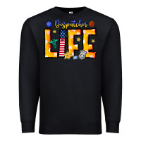 Black name tribute to first responder dispatchers Premium Sweatshirt - CowhideDigitalArt