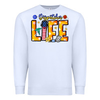 White name tribute to first responder dispatchers Premium Sweatshirt - CowhideDigitalArt