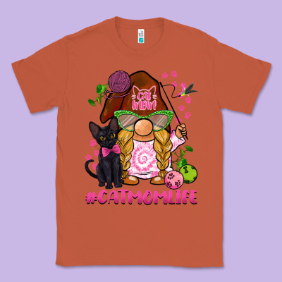 Cat Mom  Life Gnome Classic Tee Designed By Barkaloodesign