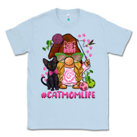 Dusty Blue cat mom  life gnome Classic Tee - BarkalooDesign