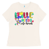 Bone love needs no words autism Ladies Tee - MaliasSmallBusiness