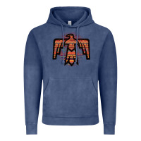Vintage Denim Red Aztec Thunderbird Vintage Hoodie - Bettercallsaul