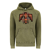 Vintage Olive Red Aztec Thunderbird Vintage Hoodie - Bettercallsaul