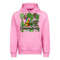 Fuchsia Pink nurses love shenanigans st patricks day Urban Hoodie - Artiststas