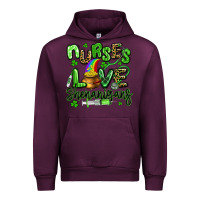 Mauve Wine nurses love shenanigans st patricks day Urban Hoodie - Artiststas