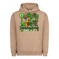 Pigment Burro nurses love shenanigans st patricks day Urban Hoodie - Artiststas