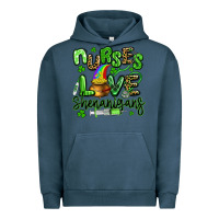 Pigment Midnight Navy nurses love shenanigans st patricks day Urban Hoodie - Artiststas