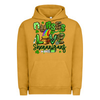 Pigment Peanut Butter nurses love shenanigans st patricks day Urban Hoodie - Artiststas