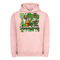 Pigment Salmon nurses love shenanigans st patricks day Urban Hoodie - Artiststas