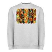 Heather Grey fall brushstroke Heavyweight Sweatshirt - CowGirlArtShop