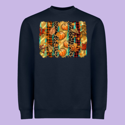 Fall Brushstroke Heavyweight Sweatshirt Designed By Cowgirlartshop