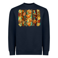 Navy fall brushstroke Heavyweight Sweatshirt - CowGirlArtShop