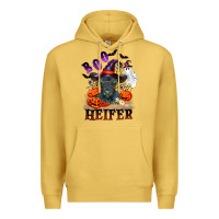 Antique Gold Boo heifer black angus Premium Hoodie - RanaPortraitStore